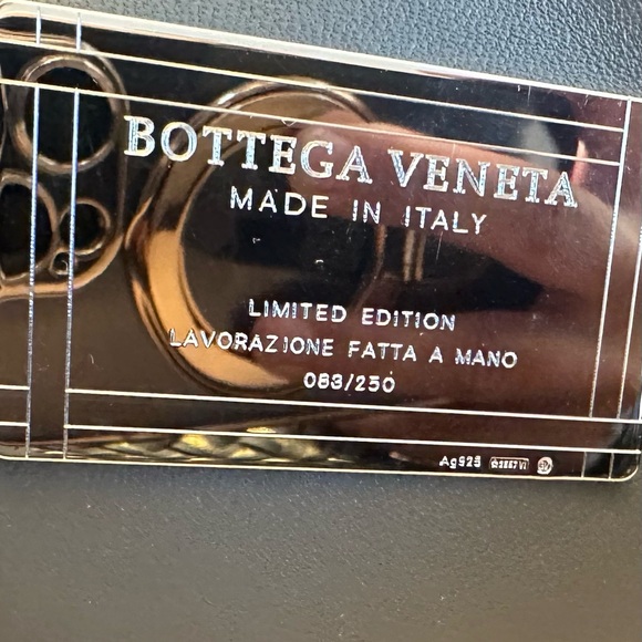 Stunning Bottega Veneta Medium Cabat Tote, Limited Edition, Dark Gray and Gold - Picture 10 of 11